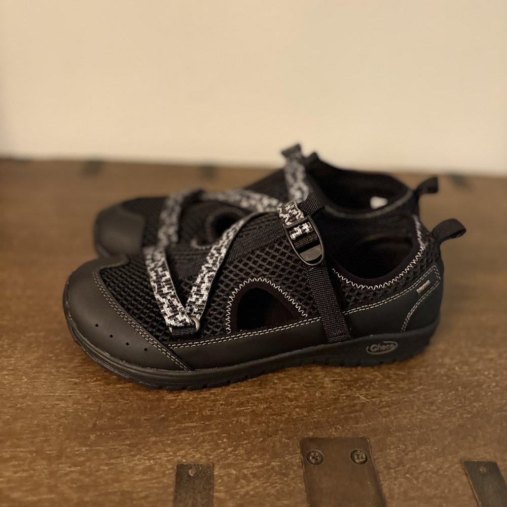 Chaco Sandals Girls Size 6 Black‎ Mesh Fisherman Water Shoes Adjustable Strap